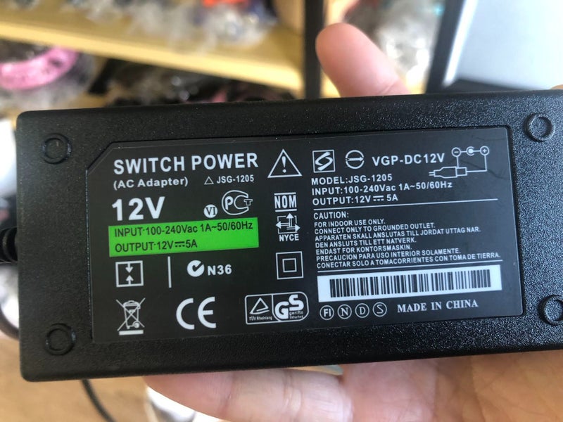 SALE!! 12V 5A POWER SUPPLY SWITCHING ADAPTER MULTIPURPOS/Limited offer New Carousel 2