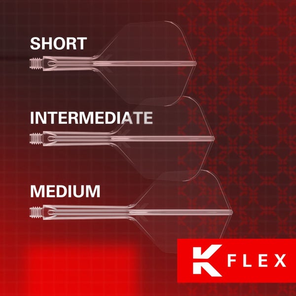 Target - NEW K-Flex Flights & Shafts - White - Shape Carousel 2