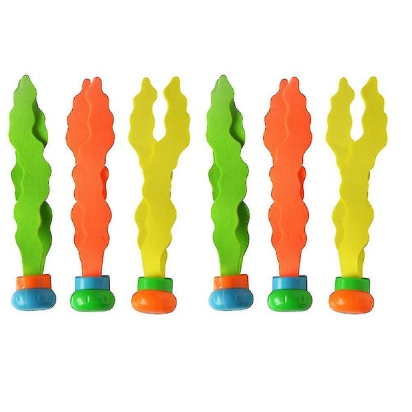 6 Pcs Bath Toys Seaweed Diving Toy Underwater Seaweed Toy Water Game Toy Diving Carousel 1