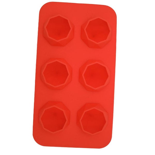 6 Lattices Silicone Ice Mold Diamond Shape Ice Cube Tray Ice Cube Maker For Whi Carousel 1