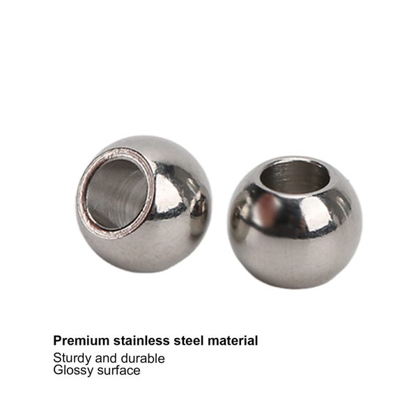 100Pcs Metal Beads Sturdy Durable Glossy Surface Carousel 1