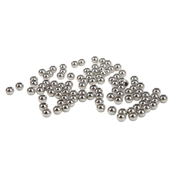 100Pcs Metal Beads Sturdy Durable Glossy Surface Carousel 2