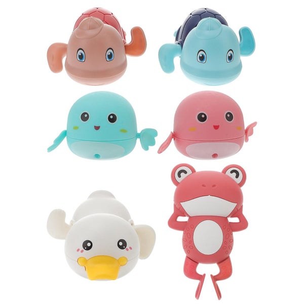 6 Pcs Kids Bath Toy Bath Swimming Toys Shower Toy Clockwork Bath Toy Bathtub To Carousel 1