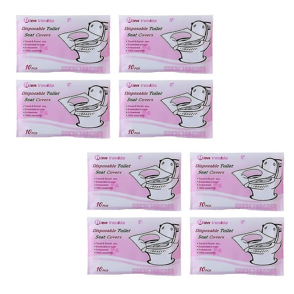 8 Packs Toilet Covers Disposable Potty Cover Disposable Toilet Seat Covers Adul Carousel 2