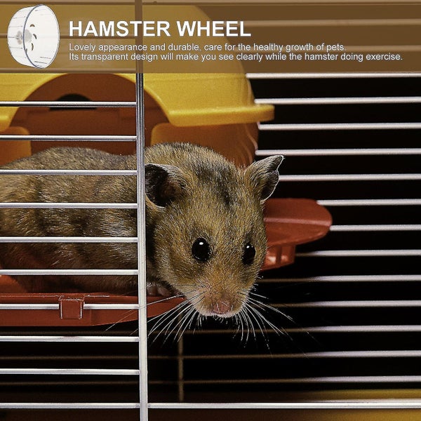 Little Critters Toys Pet Flying Wheel Hamster Running Saucer Chinchilla Wheel Carousel 2