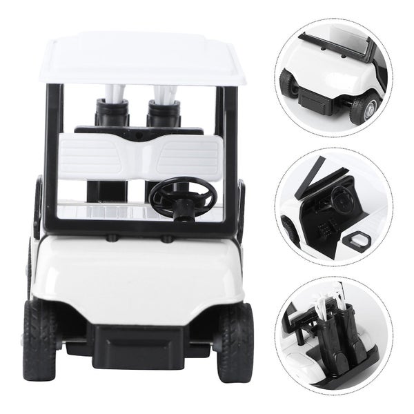 Miniature Golfs Cart Die cast Model Toy 1:20 Scale Toy Car Alloy Toy Car Carousel 2