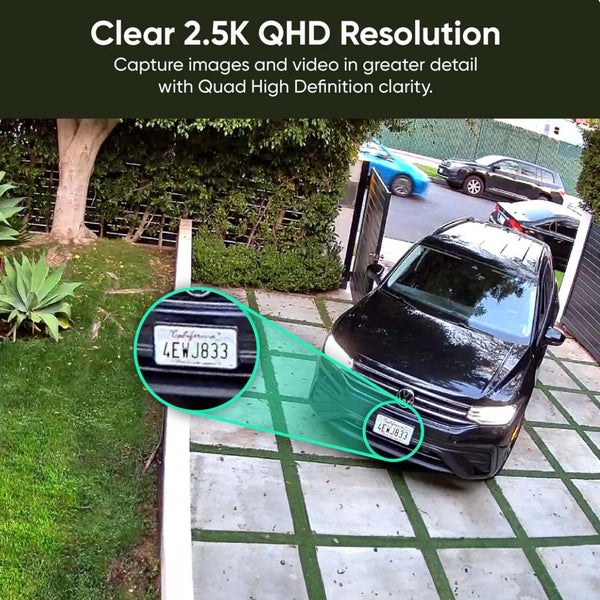 Wyze Cam v4 - 2.5K QHD Resolution - The clearest Wyze Cam ever made. White Carousel 2