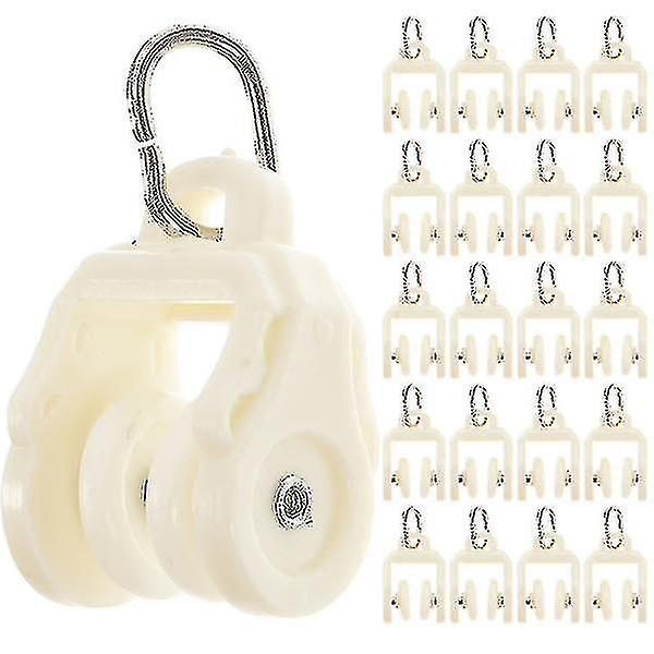 50pcs Curtain Track Pulley Sliding Wheel Curtain Track Glider Curtain Fitting Carousel 1
