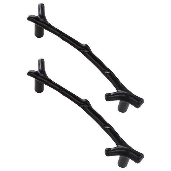 2pcs Sturdy Zinc Alloy Drawer Knobs Branch Shaped Handles For Household Cabine Carousel 1