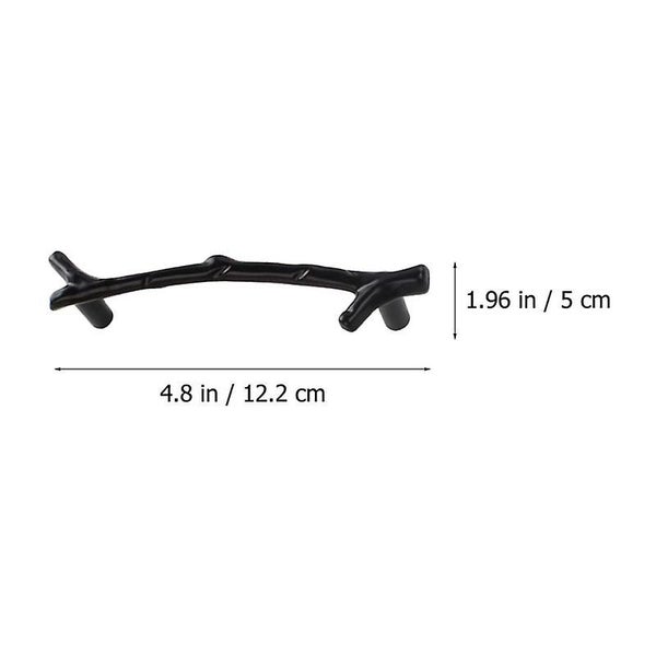 2pcs Sturdy Zinc Alloy Drawer Knobs Branch Shaped Handles For Household Cabine Carousel 3