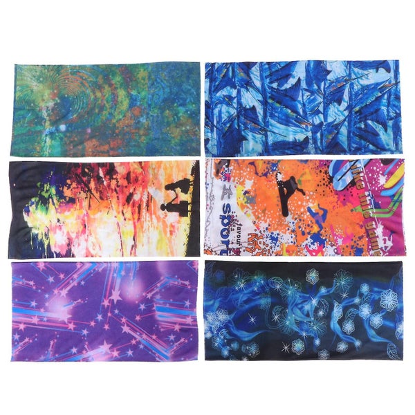 6 Pcs Neck Mask Seamless Bandana Scarf Uv Resistence Scarf Headband Scarf Elast Carousel 3