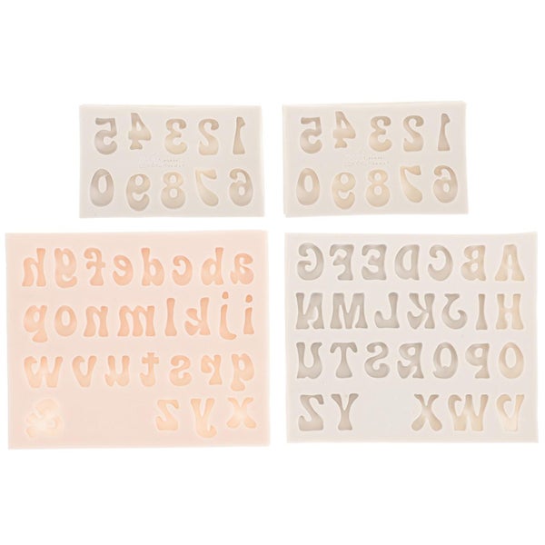 4 Pcs Candy Molds Silicone Molds Chocolate Number Letter Number Chocolate Engli Carousel 1