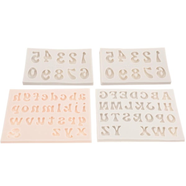 4 Pcs Candy Molds Silicone Molds Chocolate Number Letter Number Chocolate Engli Carousel 2