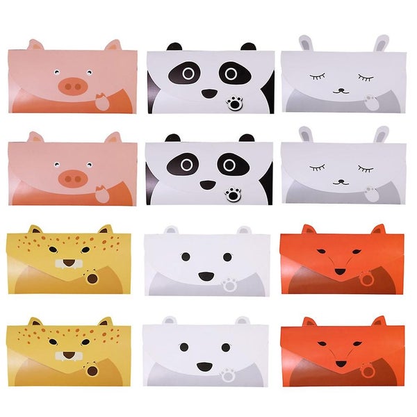 12pcs Cartoon Greeting Cards Greeting Cards Cartoon Letter Paper Cartoon Invita Carousel 1
