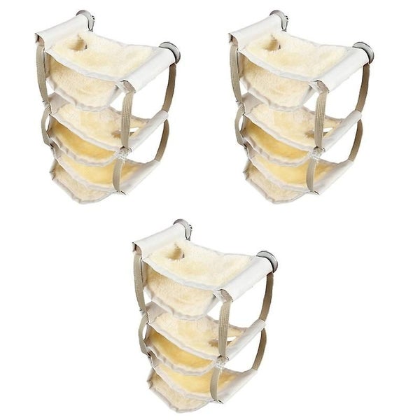 3pcs Small Pet Hammock Multi layer Perched Hammock Warm Bed House Cage Nest For Carousel 4