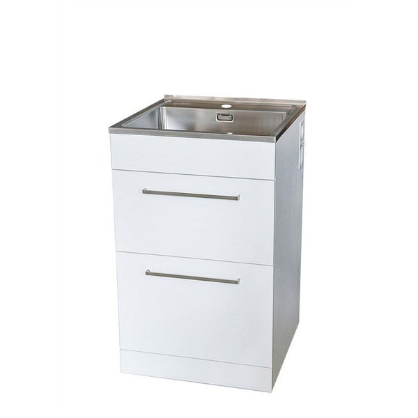 LeVivi Elite 560 Laundry Tub with Drawers White Carousel 1
