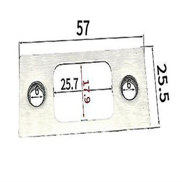 2pcs Deadbolt Strike Plate Hole Filler Door Reinforcement Plate Accessory Carousel 1