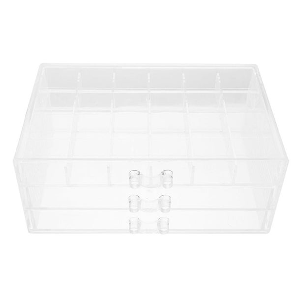 Clear Display Case Nail Jewel Organizer Sewing Beads Organizer Empty Fake Nails Carousel 1