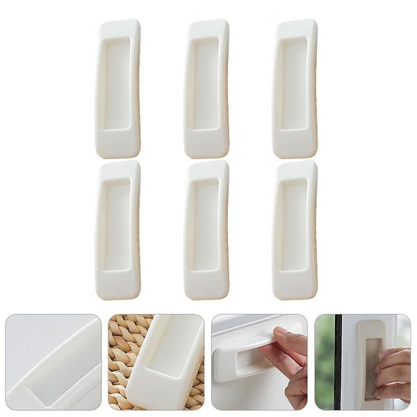 6pcs Adhesive Door Knobs Durable Cupboard Pull Handles Wardrobe Handles Carousel 2