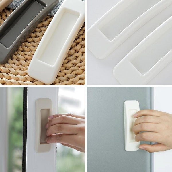 6pcs Adhesive Door Knobs Durable Cupboard Pull Handles Wardrobe Handles Carousel 3