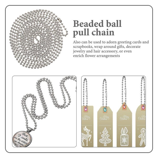 1 Set Blind Beaded Cord Curtain Bead Rope Roller Blind Chain With Metal Buckle Carousel 2