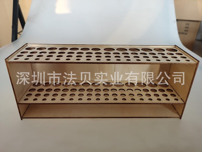 Household Paint Brush Storage Container Wood Pen Holder Rack Pen Storage Rack O Carousel 1