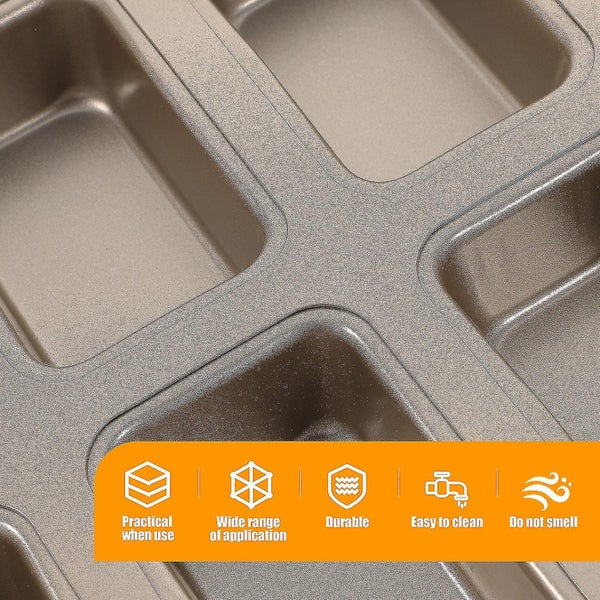 Mini Loaf Pan Mini Loaf Baking Tin Carbon Steel Baking Pan Metal Bread Pan With Carousel 3