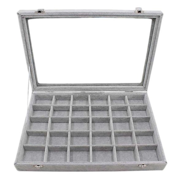 Jewelry Tray Lid Jewelry Box Lid Lockable Jewelry Storage Case Divided Jewelry Carousel 1