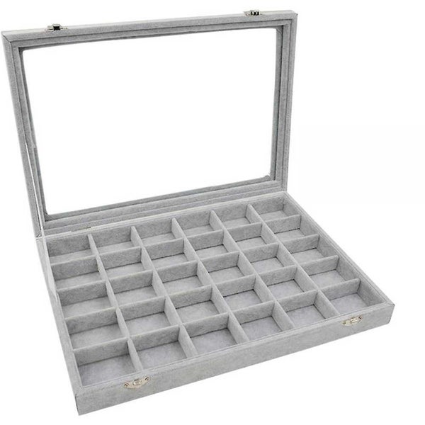 Jewelry Tray Lid Jewelry Box Lid Lockable Jewelry Storage Case Divided Jewelry Carousel 2