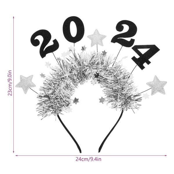 New Year Headband Sequin Headband Lunar New Year Headband 2024 Headband Headpie Carousel 4