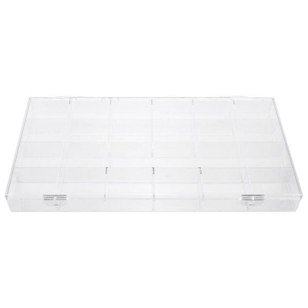 1pc Transparent Classified Desktop Storage Holder Nail Charm Box False Nail Box Carousel 1