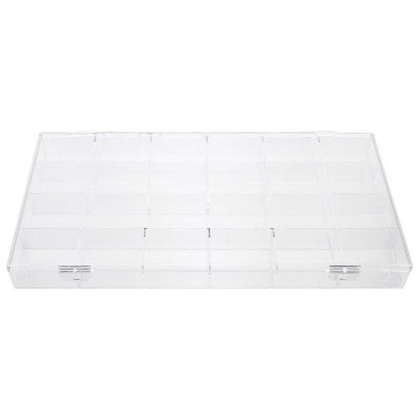 1pc Transparent Classified Desktop Storage Holder Nail Charm Box False Nail Box Carousel 2