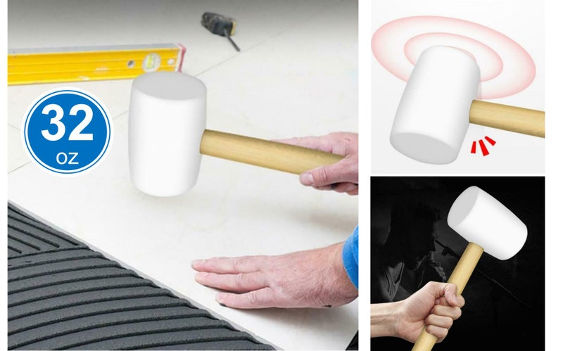 32-Ounce Large Rubber Mallet Wooden Hammer *Local Clearance* Carousel 1
