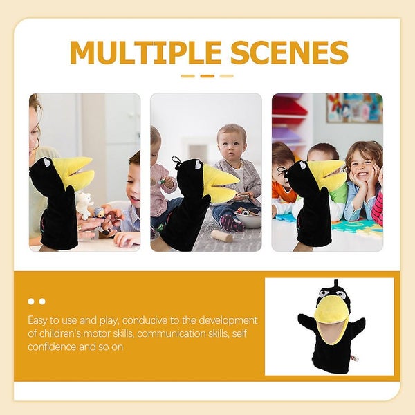 2pcs Hand Puppets Role play Story Telling Puppets Educational Doll Toy Kids Ani Carousel 2