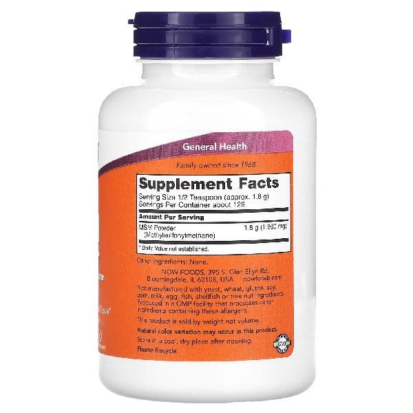 NOW Foods MSM Powder 227g Carousel 2
