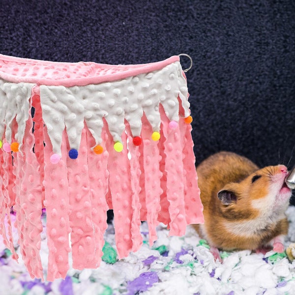 Hamster Hanging Bed Cage Corner Hideaway Hamster Cage Shelter Guinea Pig Hideaw Carousel 2