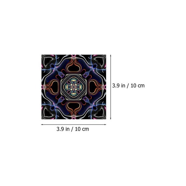 10pcs Vintage Style Tile Stickers Tile Decals Kitchen Peel And Stick Wall Tile Carousel 5