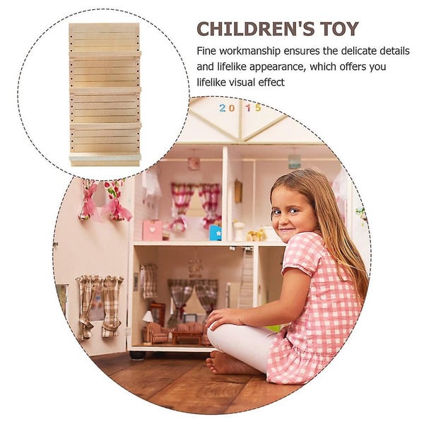 Miniature Toys Mini Cabinet Ornament Figure Showcase Shelf Miniature Doll House Carousel 2