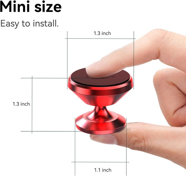$1 Res ~~ RED Magnetic Mobile Car Holder Mount Kit Carousel 1