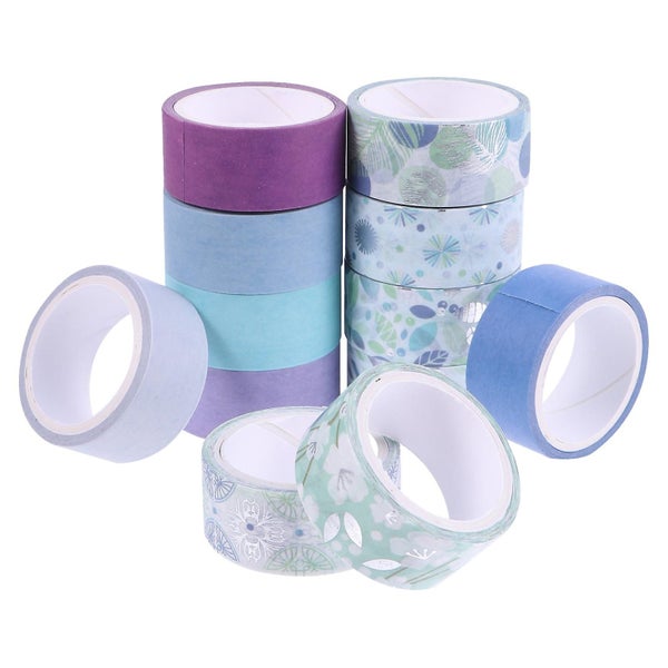 12 Rolls Adhesive Tape Decorative Paper Tape Lovely Washi Tape For Scrapbooking Carousel 2