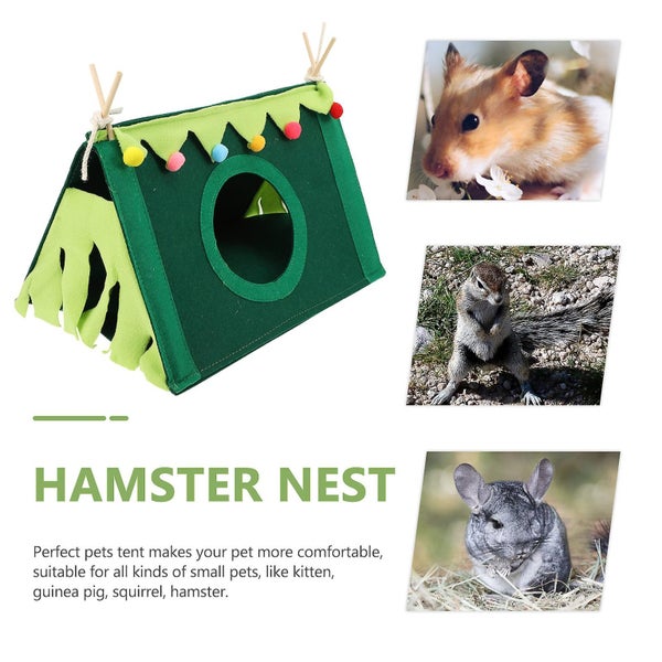 Rabbit Toys Bunnies Small Animal Hideout Hamster Bed Cushion Hamster House Bed Carousel 5