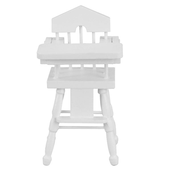1pc Mini Chair Toy Mini House Adornment Chair Miniature Children Toy white Carousel 1