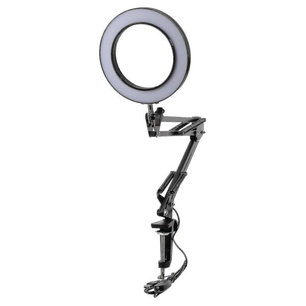 1pc Practical Magnifying Glass Lamp Desk Clamp Magnifier Light Led 8x Magnifyin Carousel 2