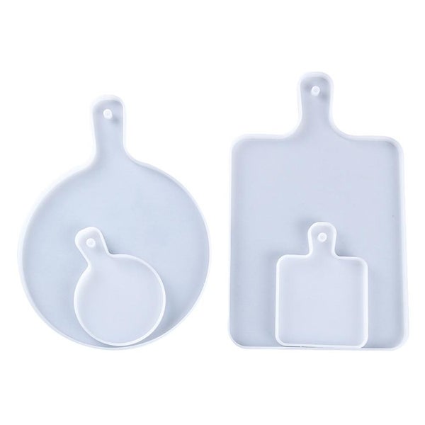 4pcs Silicone Coaster Mould Cup Tray Dish Epoxy Molds Cup Holder Mold white Carousel 1