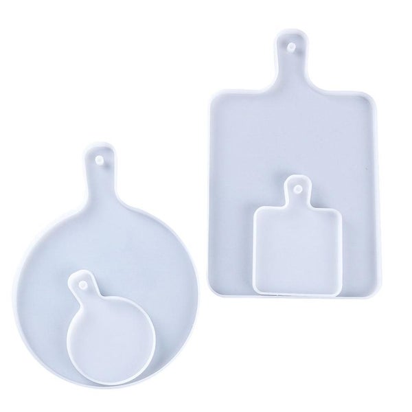 4pcs Silicone Coaster Mould Cup Tray Dish Epoxy Molds Cup Holder Mold white Carousel 2