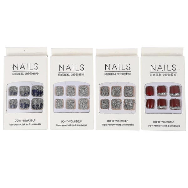 96pcs Press on Toenails Artificial Press On Nails False Nails For Ladies Women Carousel 2