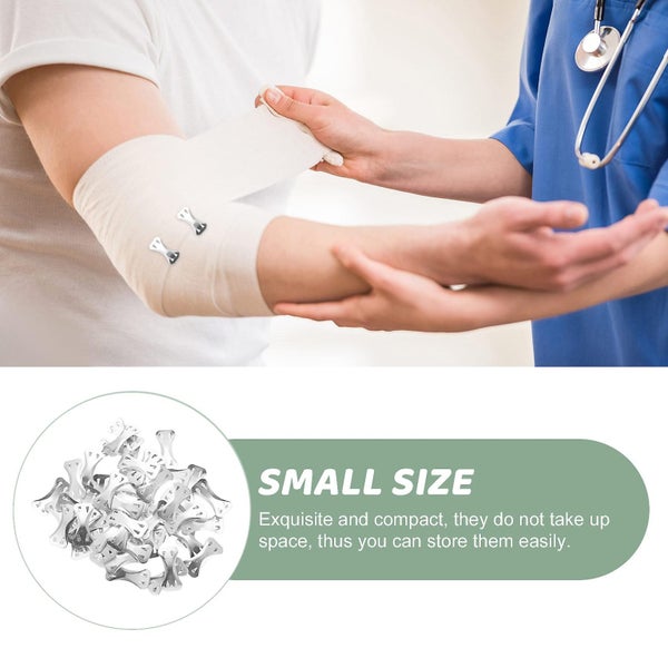 50 Pcs Elastic Wrap Bandages Bandage Pins Bandage Metal Clip Aluminum Clips Ban Carousel 2