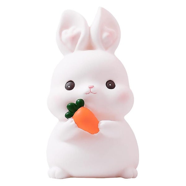 Bunny Piggy Bank Lovely Saving Pot Desktop Bunny Decor Vinyl Piggy Bank Decor Carousel 1