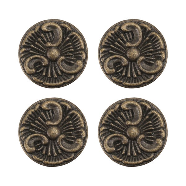 4pcs Antique Handles Retro Furniture Accessories Decorative Knobs For Cabinet D Carousel 1