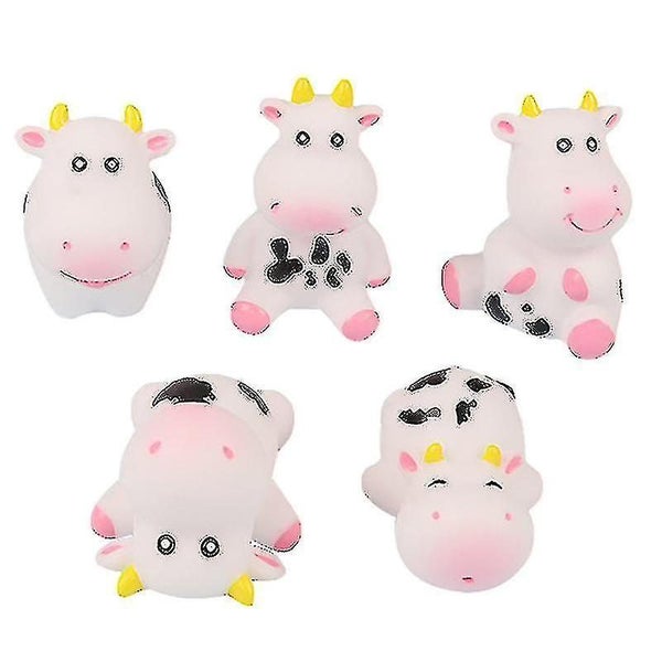 5pcs Diary Cow Shaped Bath Toys Carousel 2